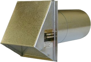 BDH Back Draft Hood — Outlet Exhaust Termination, Spring or Gravity Closed, 4"–12"