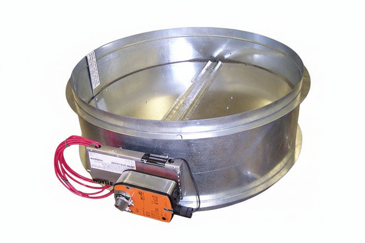 HAC-FS Motorized Flue Special Damper — NOT CSA CERTIFIED, 14"–30", Belimo TFB24
