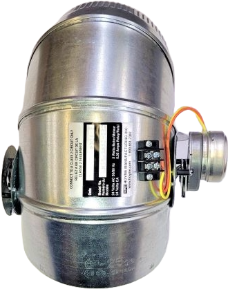 HAC-E Motorized Elbow Damper — CSA Certified, 24 Vac, 5"–9", Control Built Into the Elbow