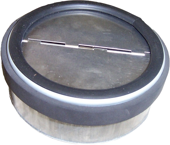 BDD Back Draft Damper — Spring Return, Any Orientation, Inline or Butterfly, 4"–24"