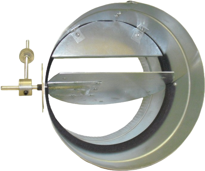 HAC-BPD Back Pressure Damper — Automatic Pressure Relief, No Power Required, 4"–20"